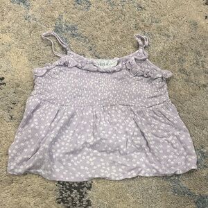 Hippie Ross Women’s Lavender Pattern Sleeveless Top Size Small